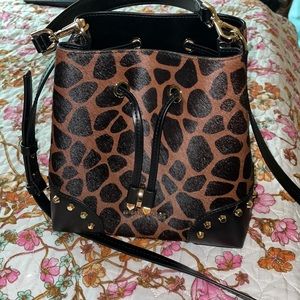 Michael kors animal print purse